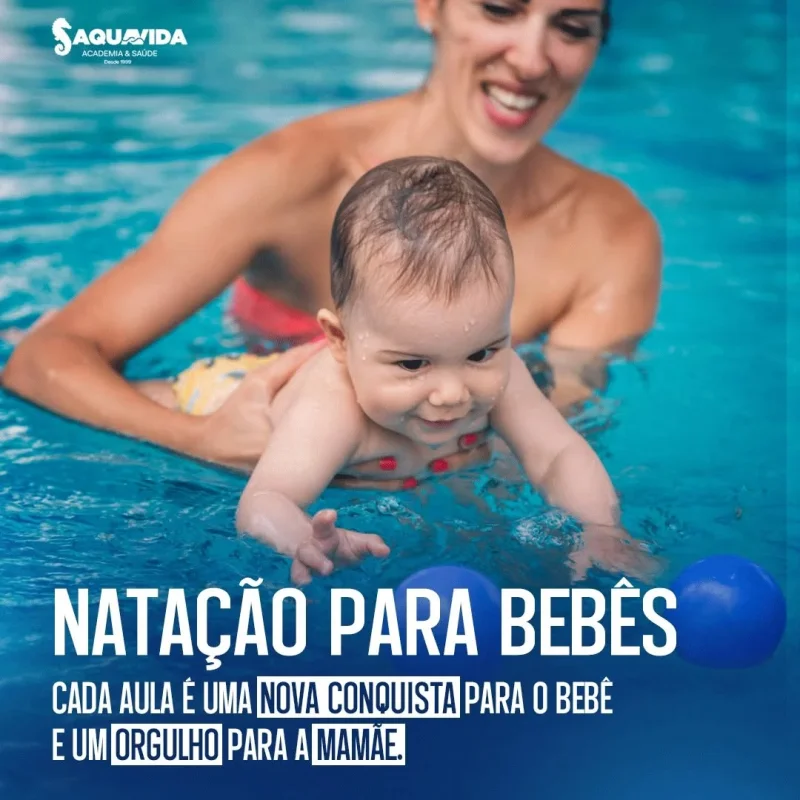 Natação para bebê em Taubaté